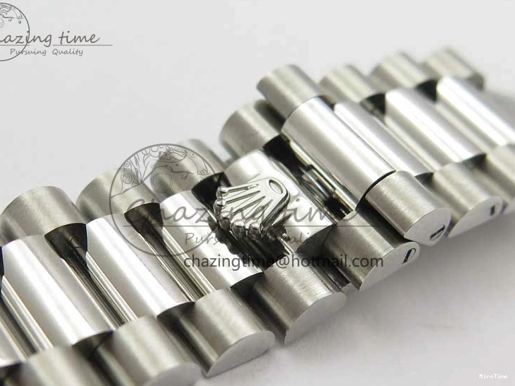 MiroTime 0307 Neat Day-Date 40mm 228239 BP New Dial Version 904 SS RG Stick Markers Dial on SS President Bracelet A 2819